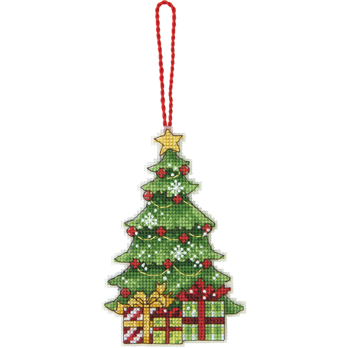 Dimensions Susan Winget Tree Ornament Counted Cross Stitch Kit 14 Count Plastic Canvas