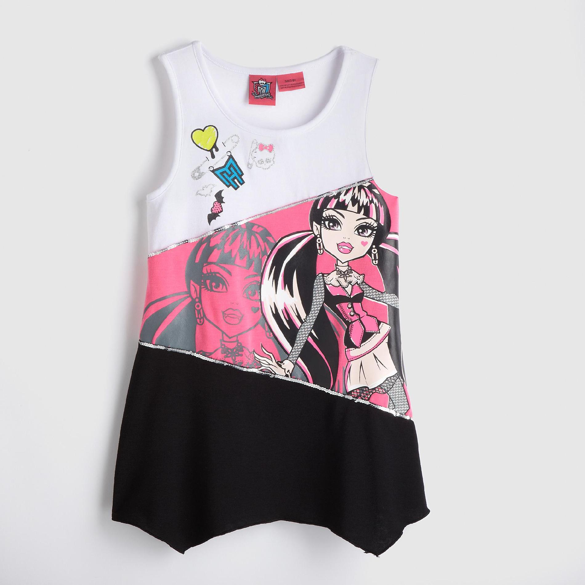 Monster High Girl's Tank Top - Colorblock