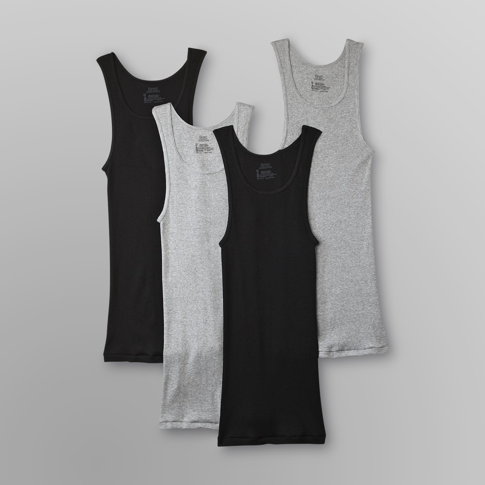 Hanes 4Pack Men's Ultimate ComfortSoft Tank Top TShirts
