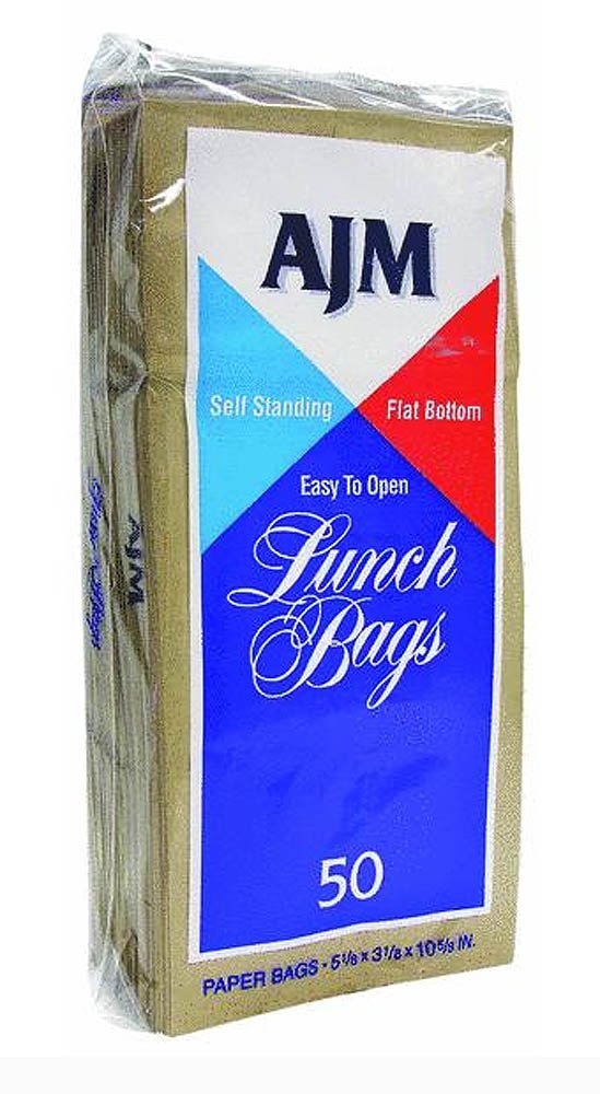 AJM Packaging Brown Kraft Paper Lunch Bags