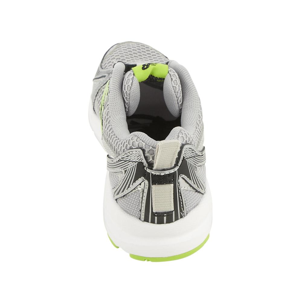 New Balance Boys Sneaker 554 Wide Width - Silver/Green