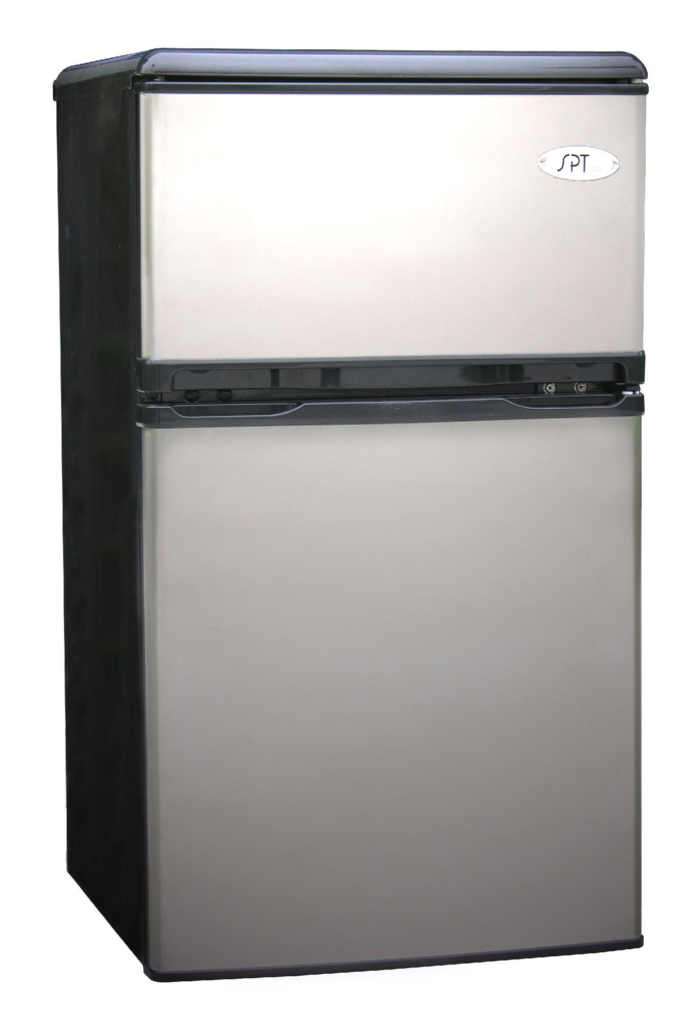 SPT RF-320S 3.2 cu.ft. Double Door Refrigerator - Stainless Steel