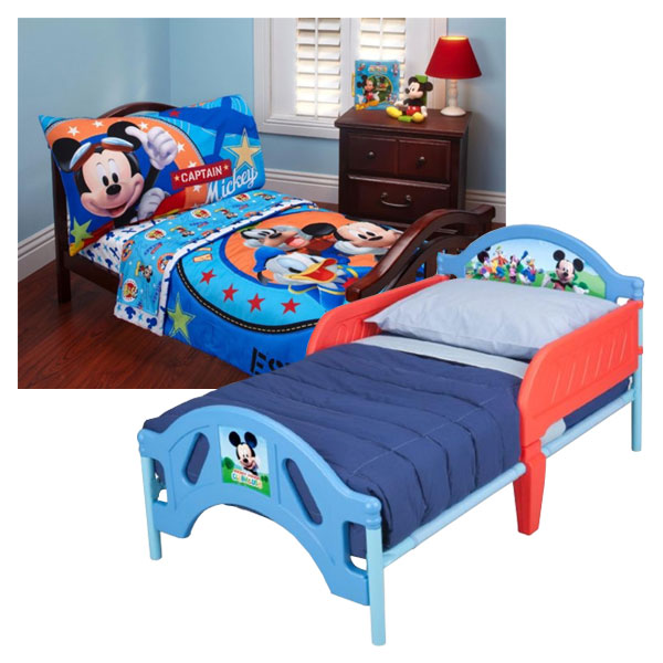 Disney S Mickey Mouse Toddler Bed Bedding Set Bundle