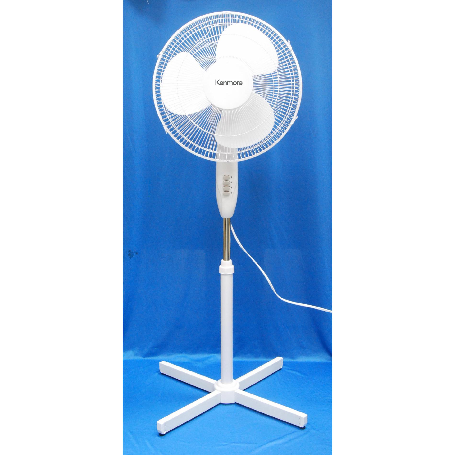 Kenmore 32600 16" Oscillating Stand Fan - White