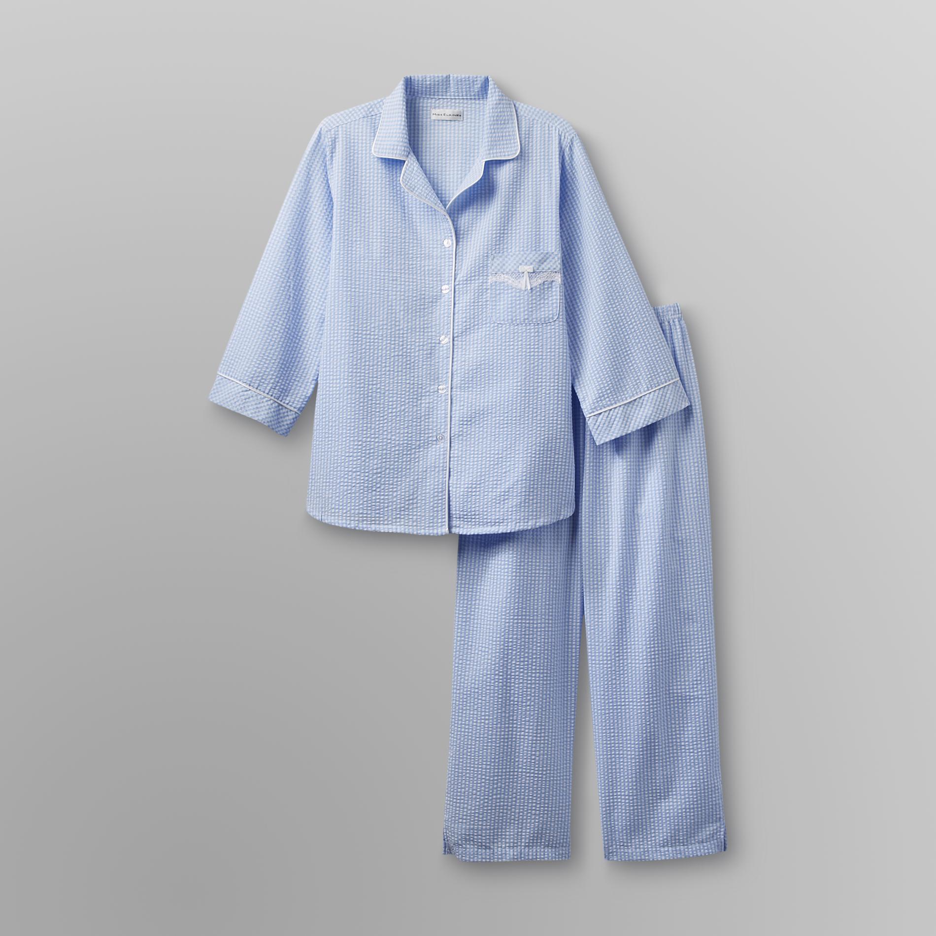 Heavenly Bodies by Miss Elaine Women's Gingham Pajamas