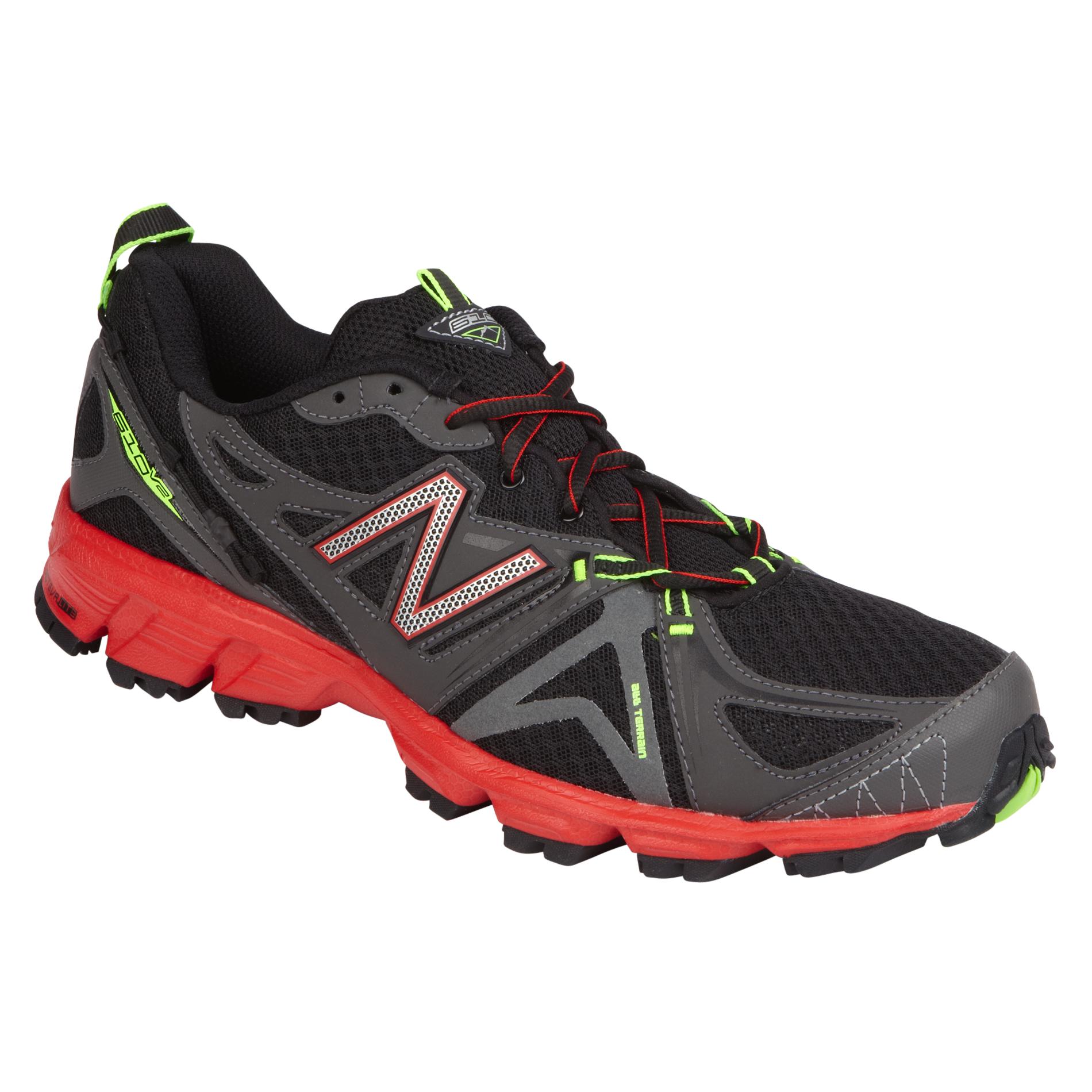 New Balance Men's 610 Trail Running Athletic Shoe Trail Wide Width - Grey/Red