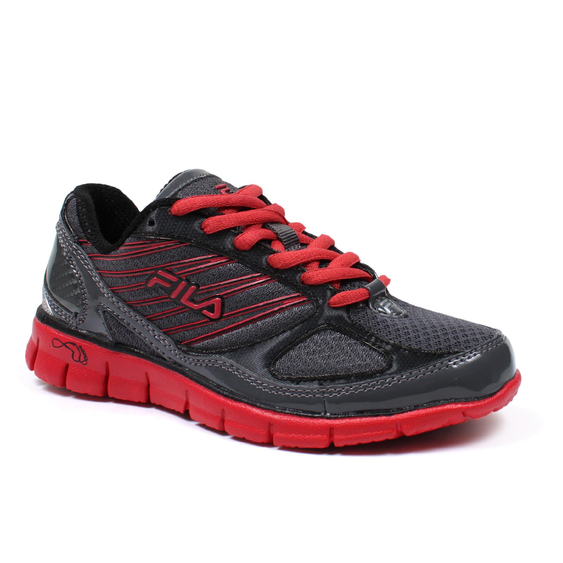 Fila Boy's 2A Advanced Athletic Shoe - Grey/Red