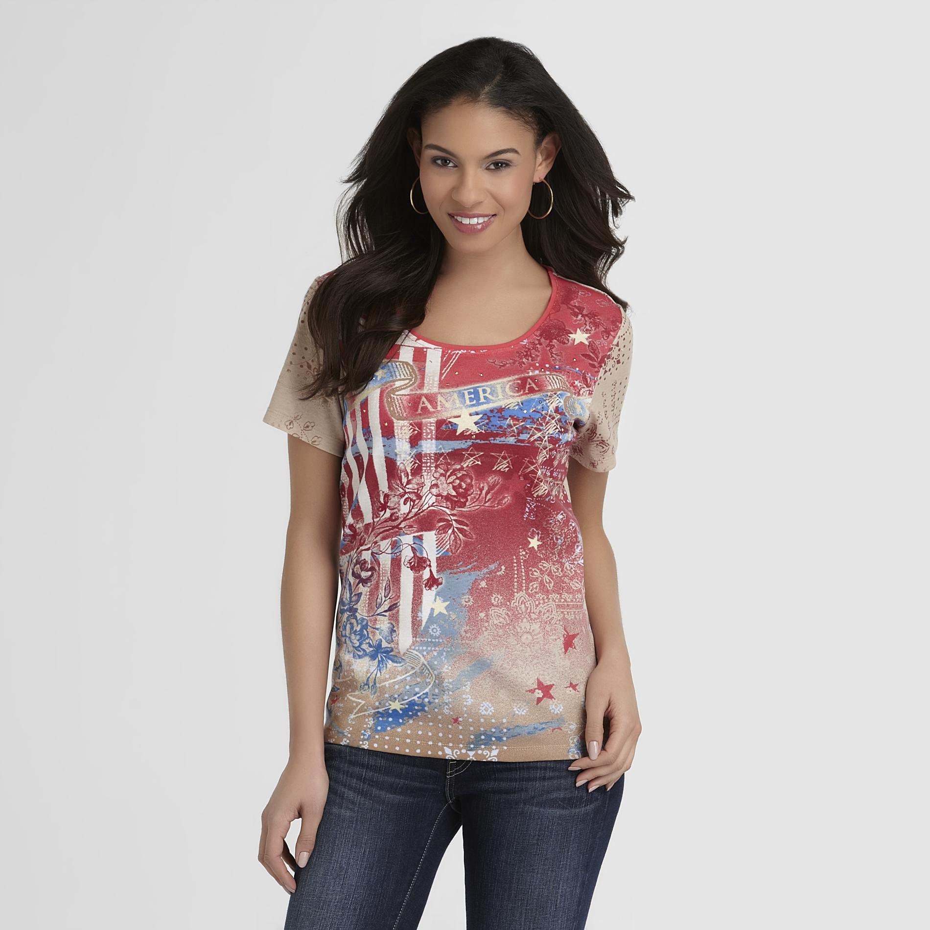 Holiday Editions Women's Graphic T-Shirt - America