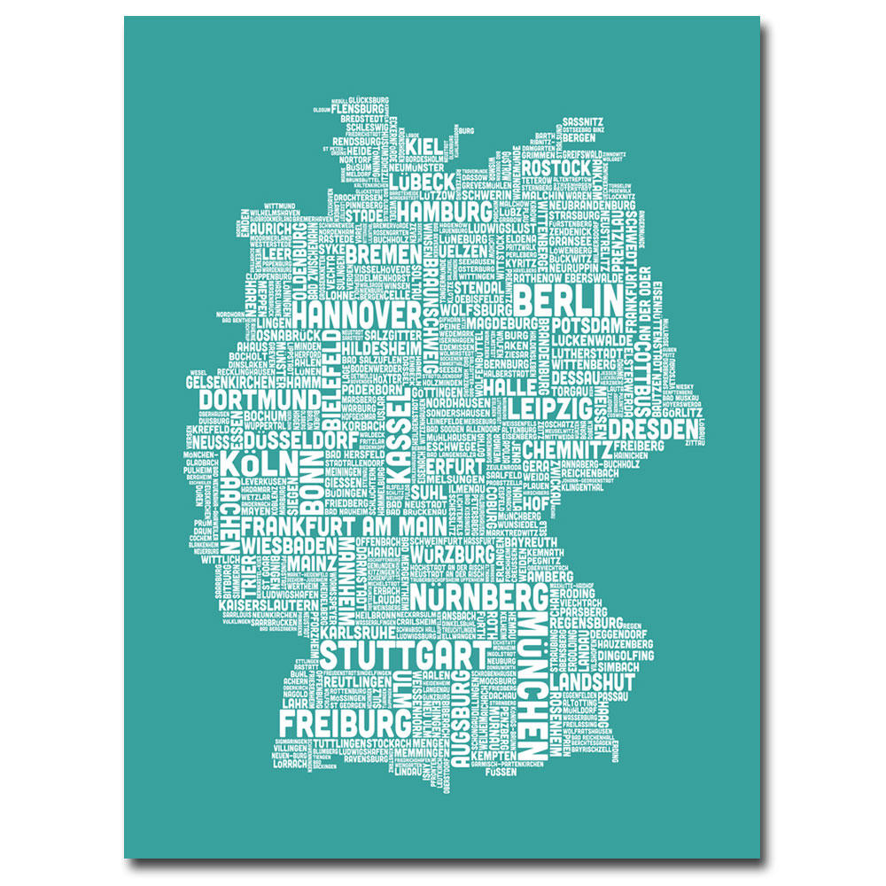 Trademark Global Michael Tompsett 'Germany City Map III' Canvas Art