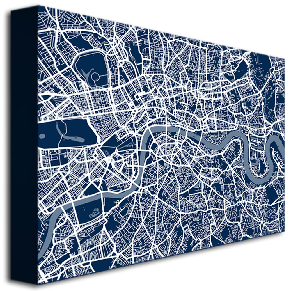 Trademark Global Michael Tompsett 'London Street Map III' Canvas Art