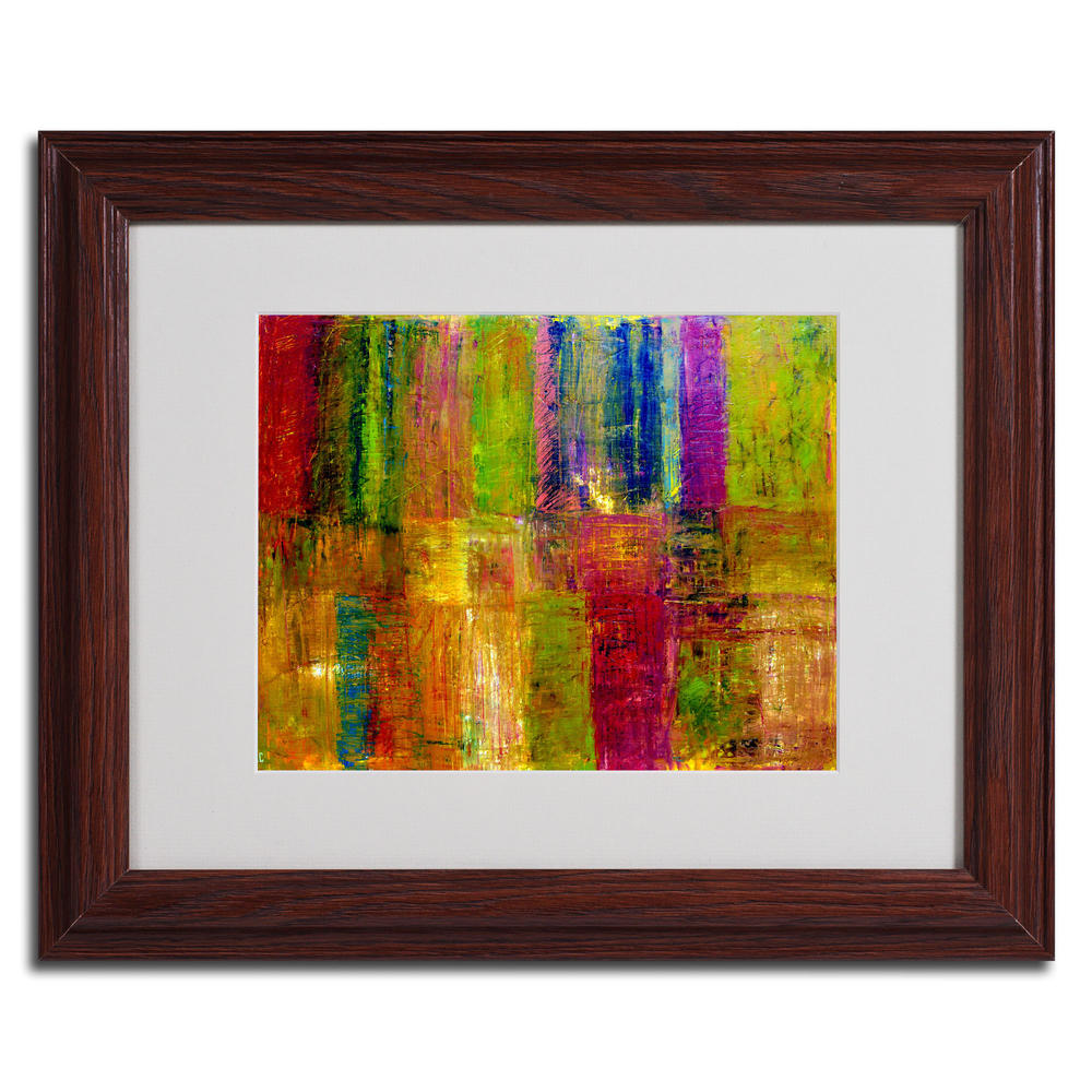 Trademark Global Michelle Calkins 'Color Abstract' Matted Framed Art