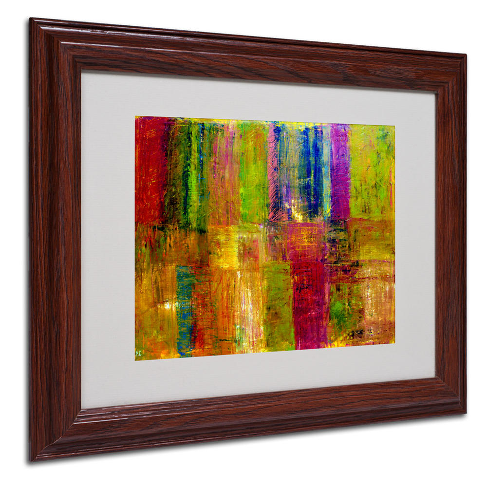 Trademark Global Michelle Calkins 'Color Abstract' Matted Framed Art