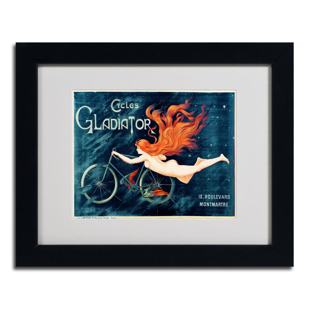 Trademark Global Georges Massias&#44; 'Cycles Gladiator' Framed Matted Art