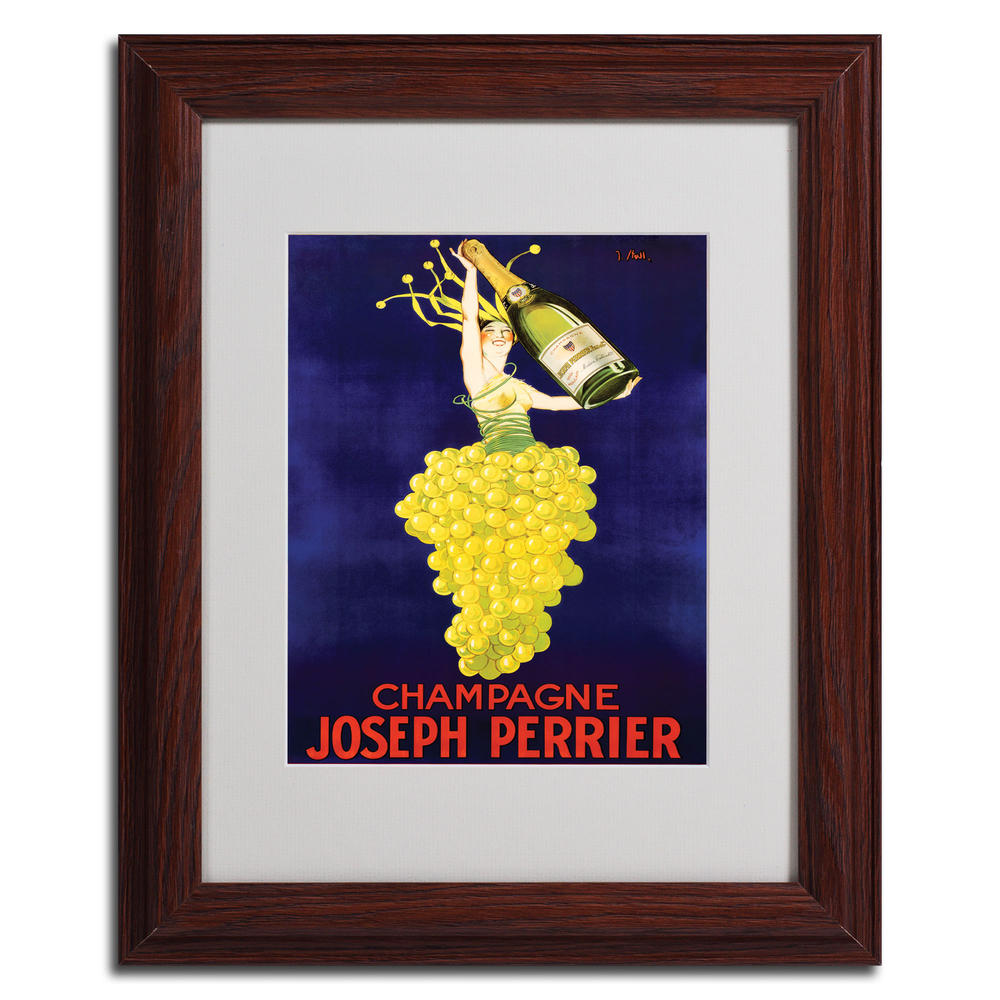 Trademark Global 'Champagne Joseph Perrier' Framed Matted Art