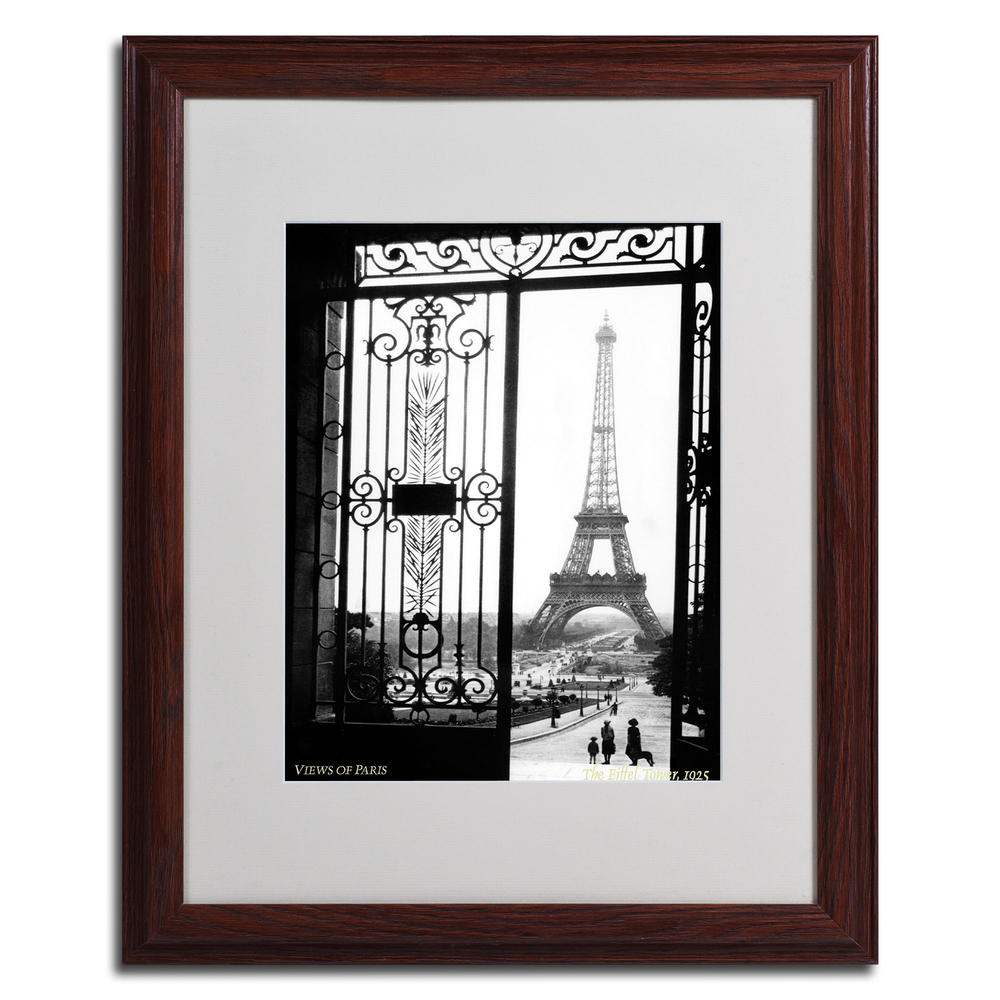 Trademark Global Sally Gall&#44; 'Views of Paris' Framed Matted Art