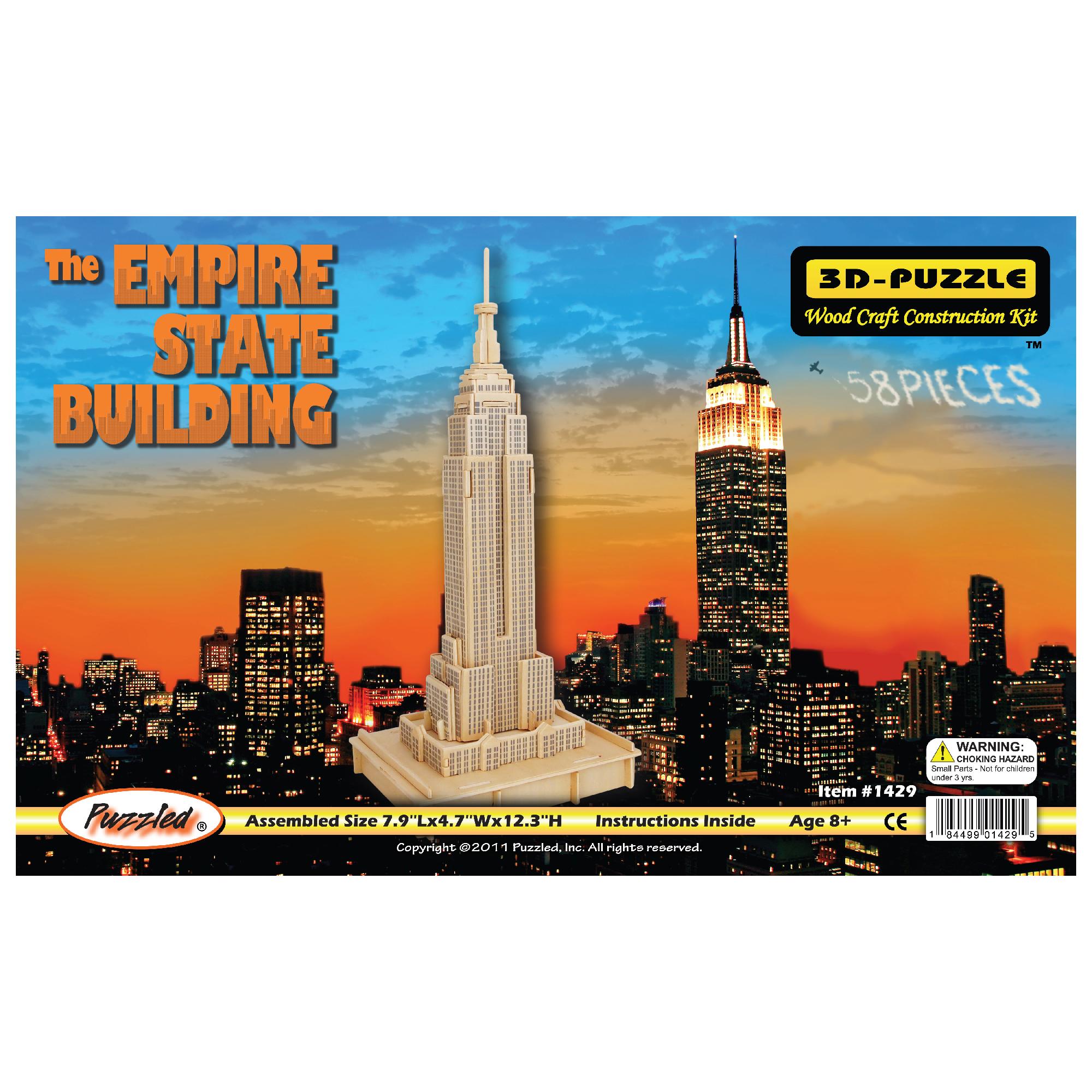 Puzzled The Empire State Building Natural Wood Puzzle