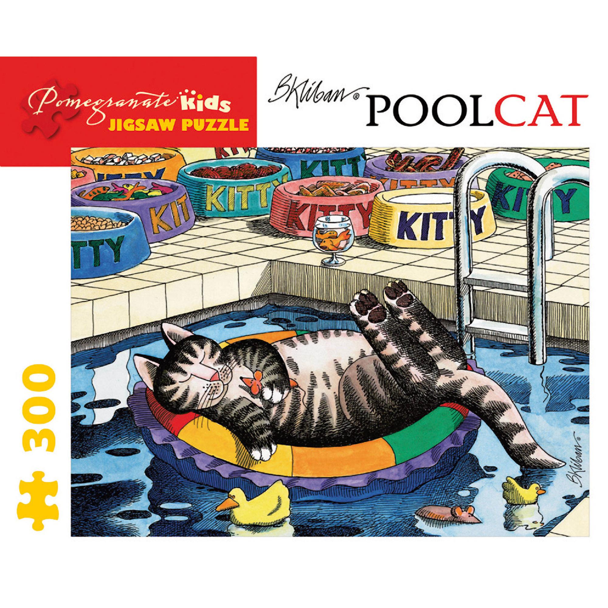 Pomegranate Communications, Inc. Pool Cat Puzzle: 300 Pcs