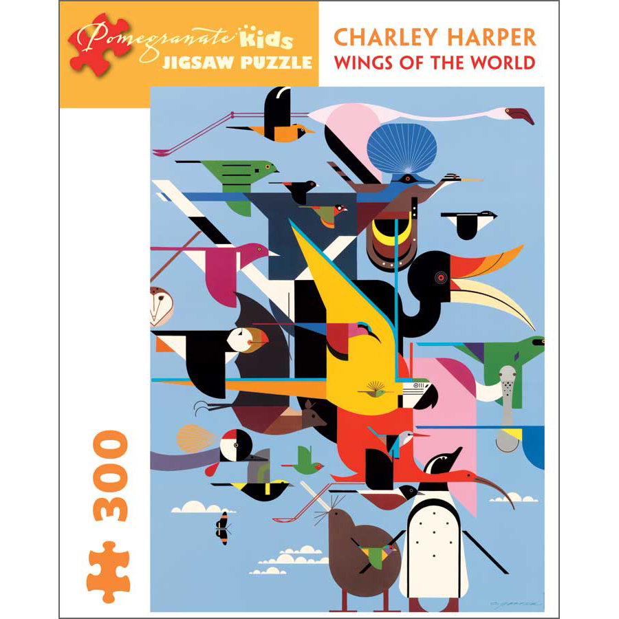 Pomegranate Communications, Inc. Charley Harper - Wings of the World: 300 Pcs