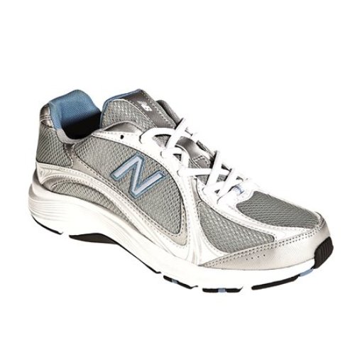 New Balance Women's 496 Walking Athletic Shoe Wide Width - White/Grey