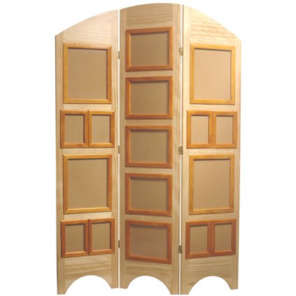 Oriental Furniture 5 1/2 ft. Tall Arc Top Photo Screen in Natural, Beige & Tan Oriental Furniture 5 1/2 ft. Tall Arc Top Photo Screen in Natural, Beige & Tan