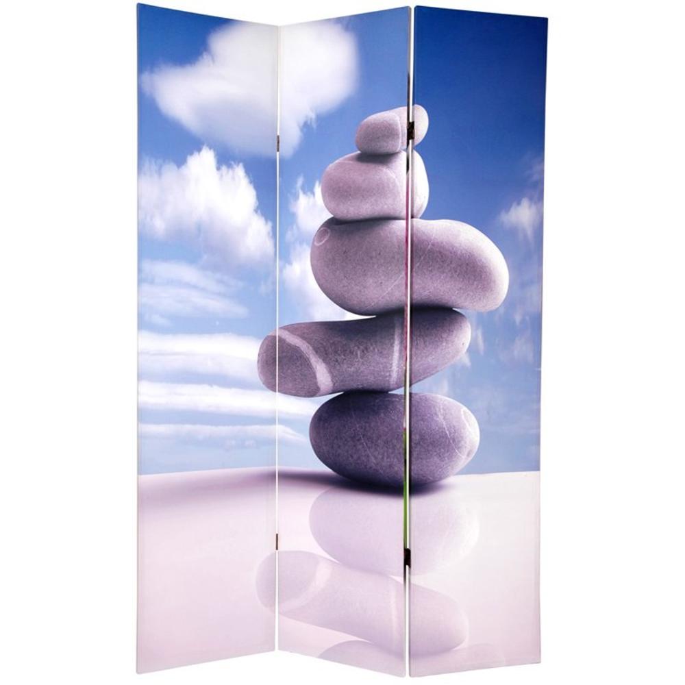 Oriental Furniture 6 ft. Tall Double Sided Zen Room Divider
