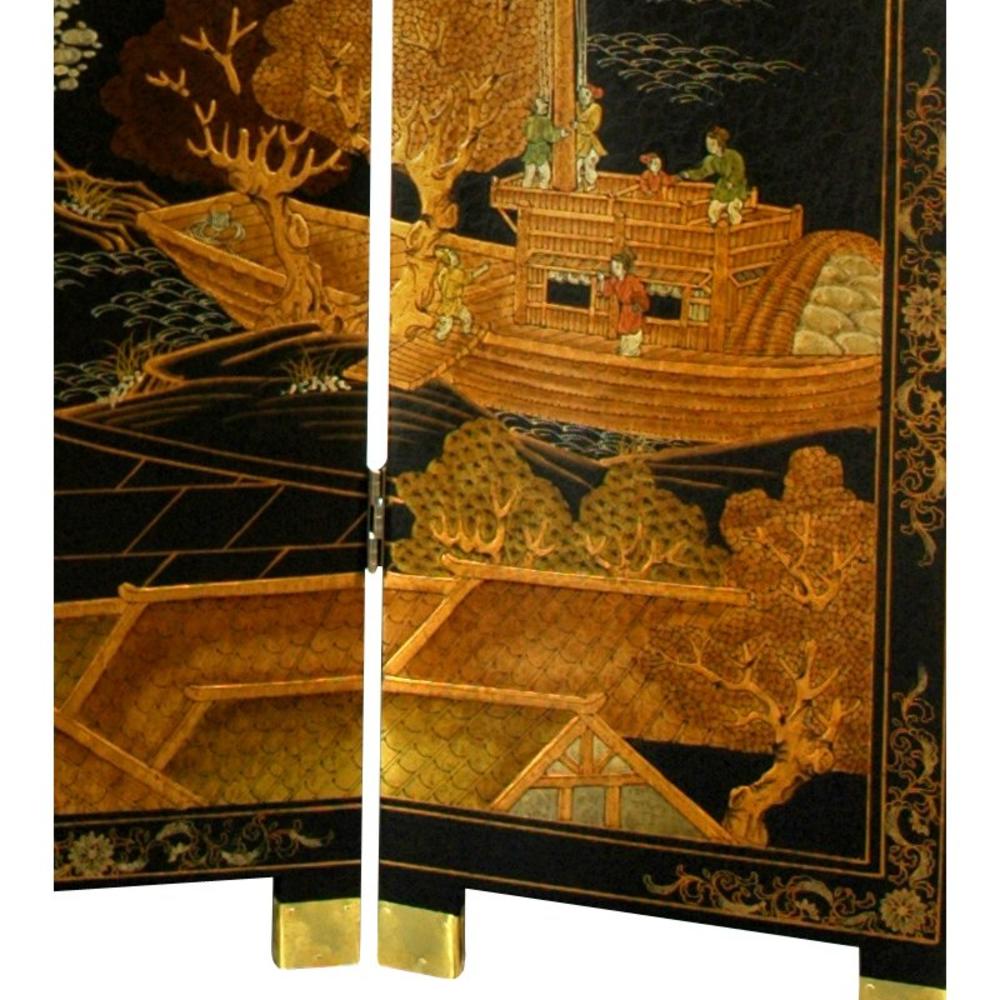 Oriental Furniture 6 ft. Tall Ching Ming Festival Screen