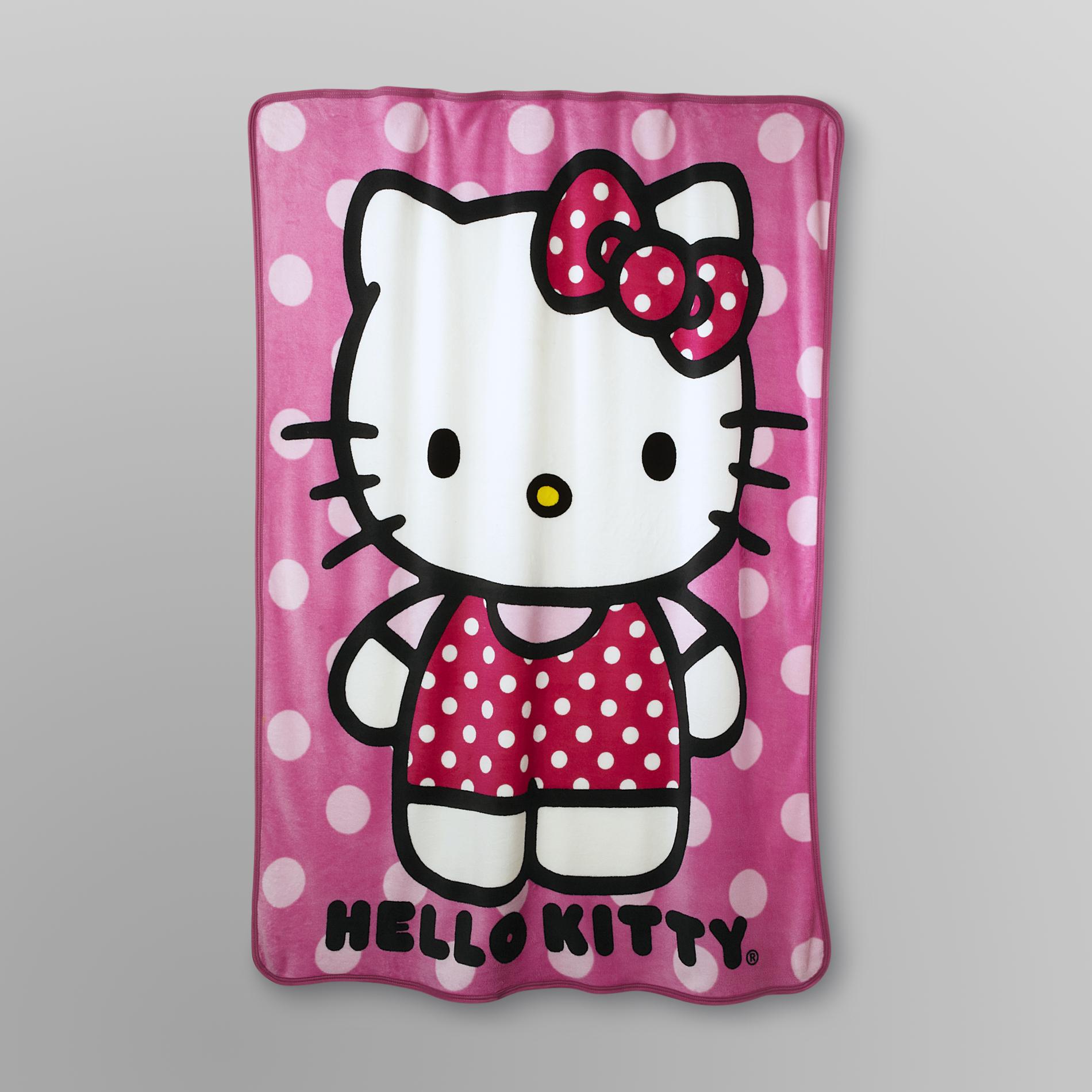 Hello Kitty Girl's Plush Throw Blanket