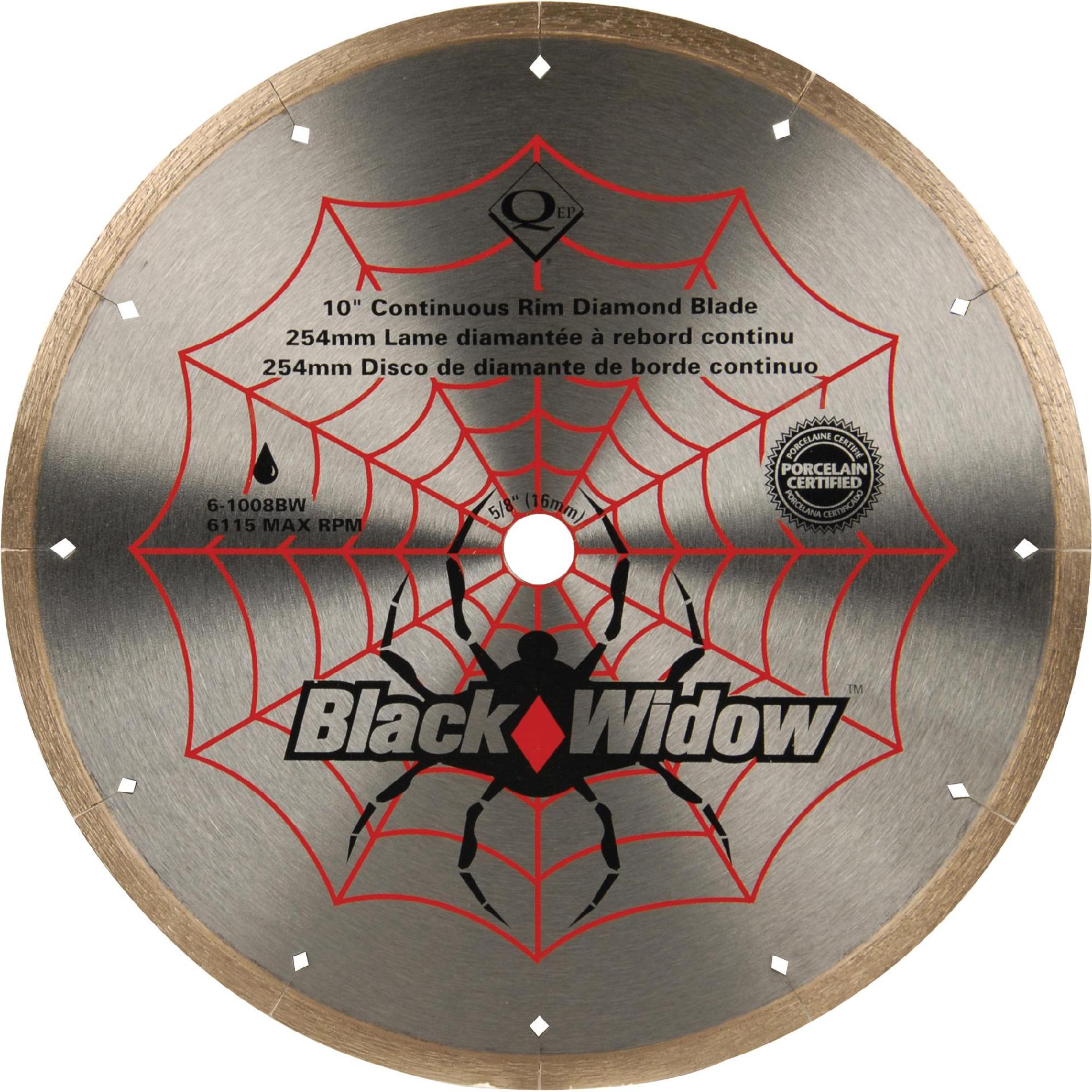 Black Widow Micro-Segmented Rim 10 in. Diameter Diamond Blade, Wet Cutting