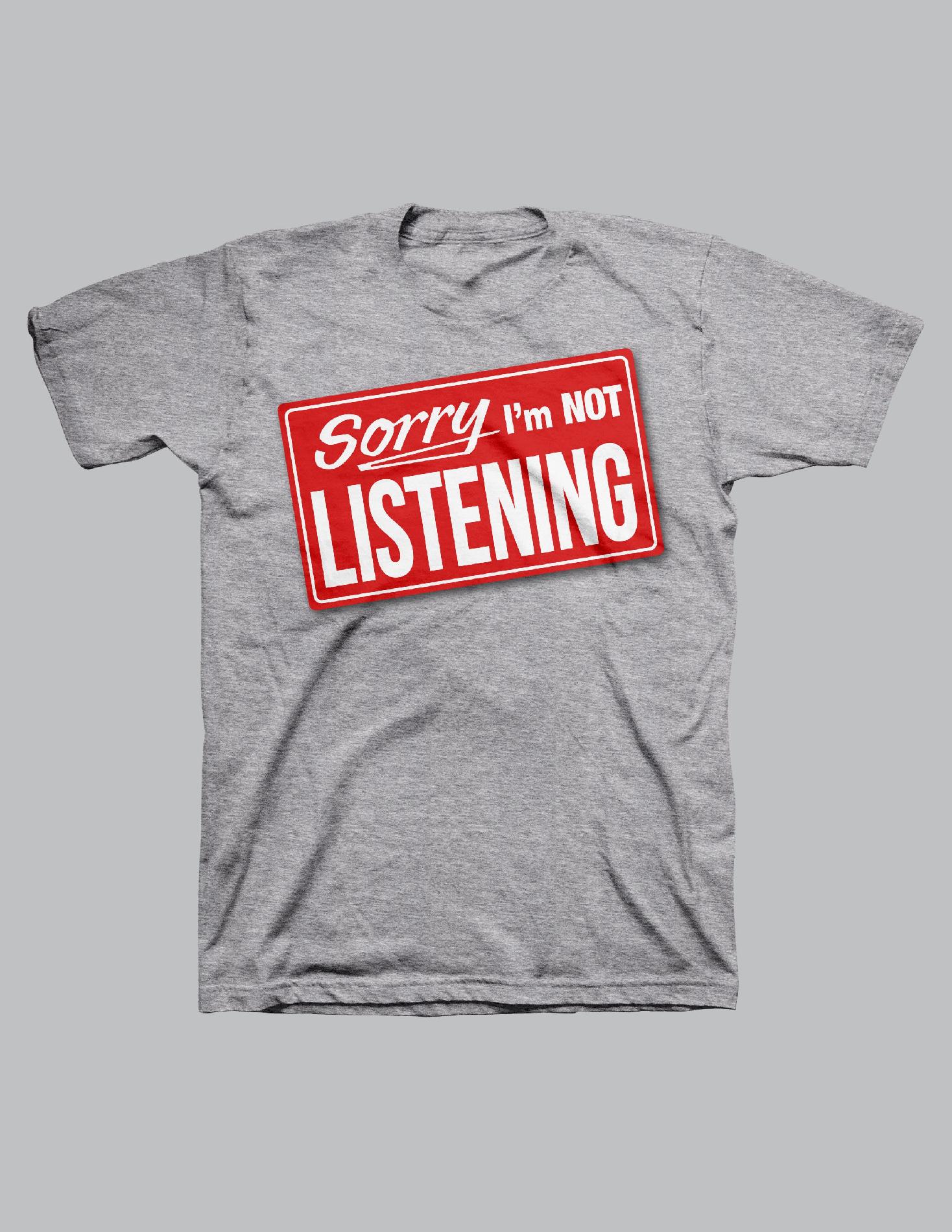 Boy's Graphic T-Shirt - Not Listening