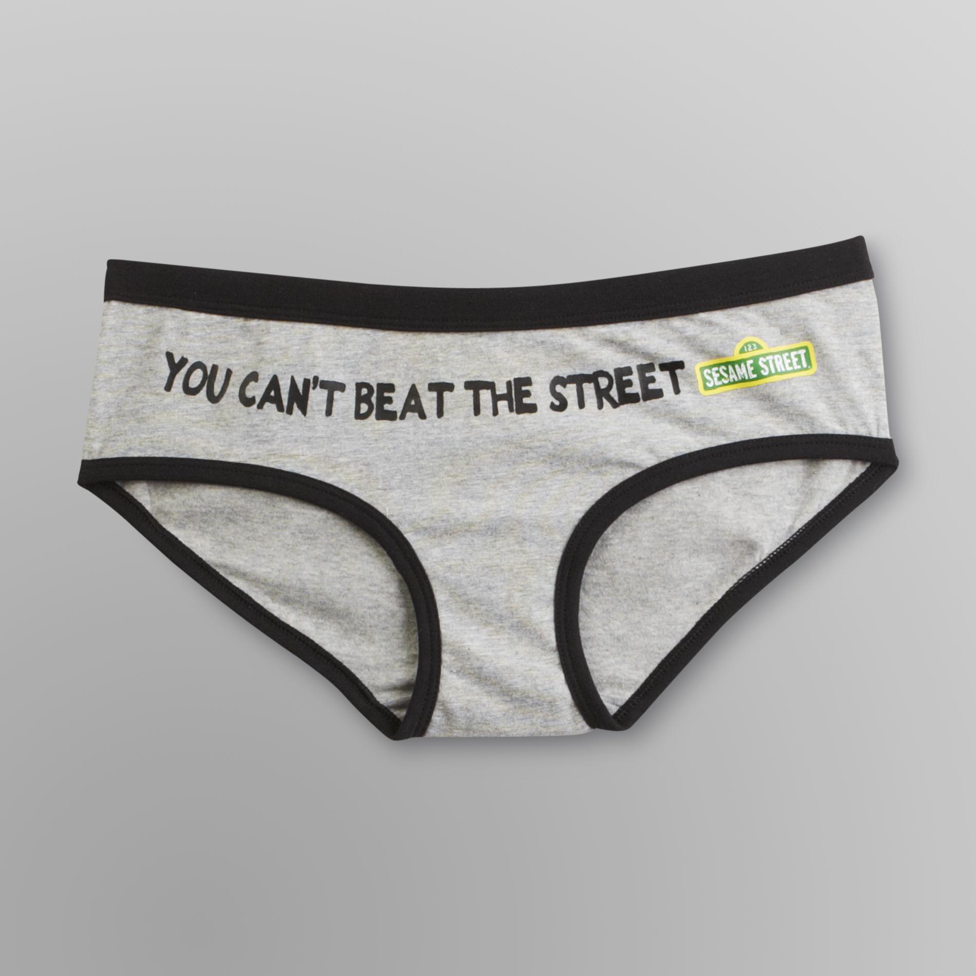Sesame Street Junior's Hipster Panties - You Can't Beat the Street