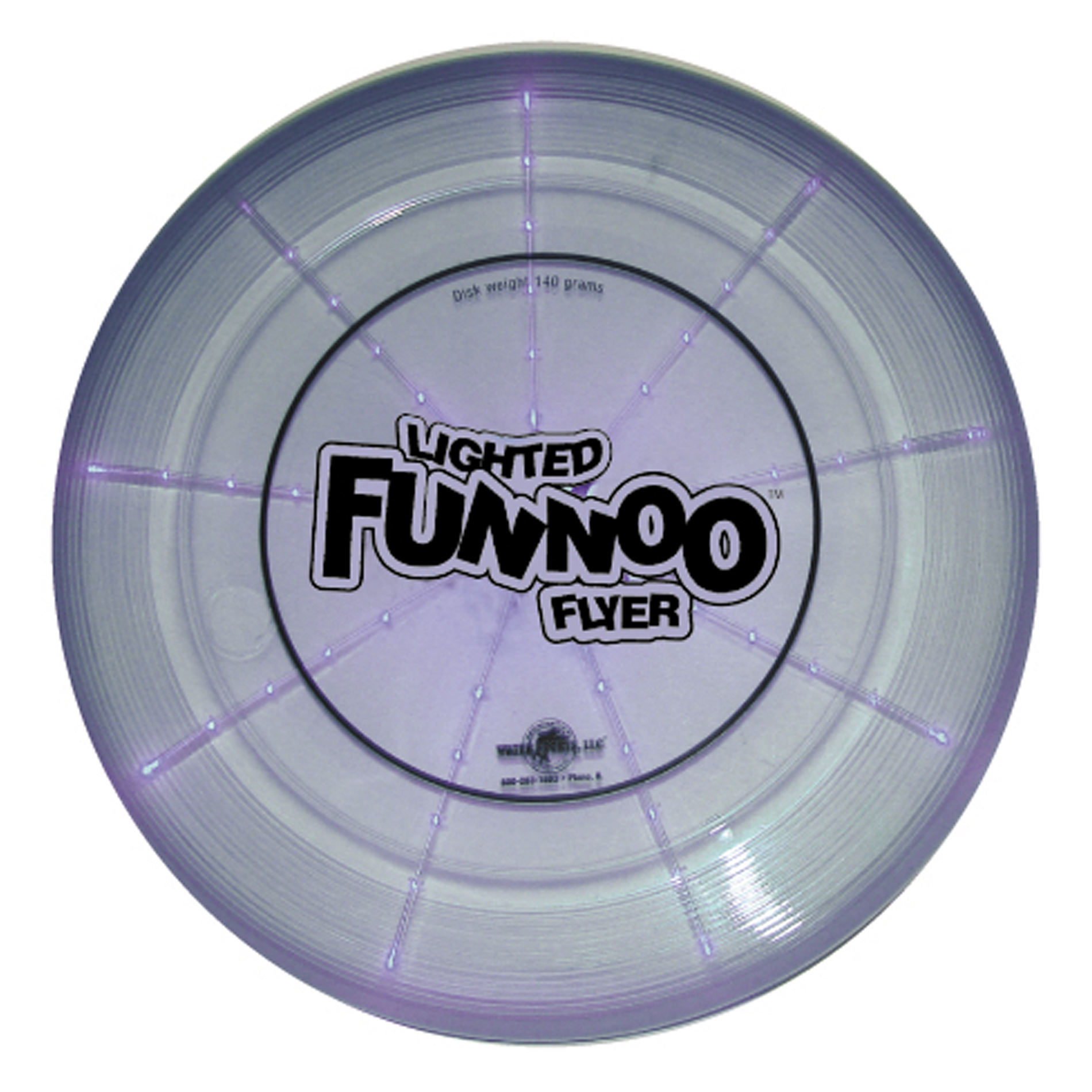 Water Sports LLC Lighted 170 Gram Disk Funnoo Flyer, Assorted Water Sports LLC Lighted 170 Gram Disk Funnoo Flyer, Assorted