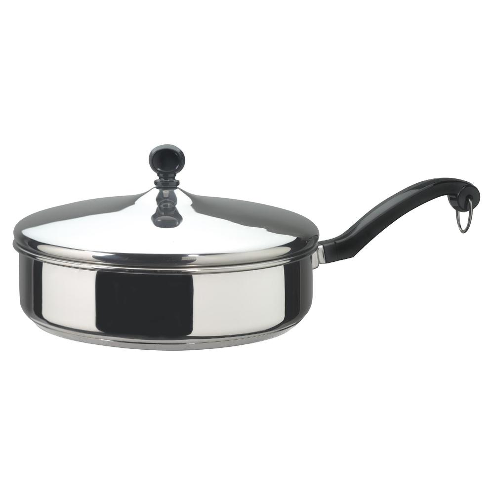 Farberware Classic, 10 in. Classic Stainless Steel Covered Fry Pan
