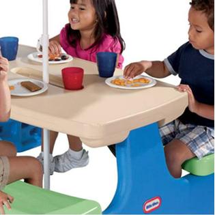 Little tikes table and chairs with umbrella on sale