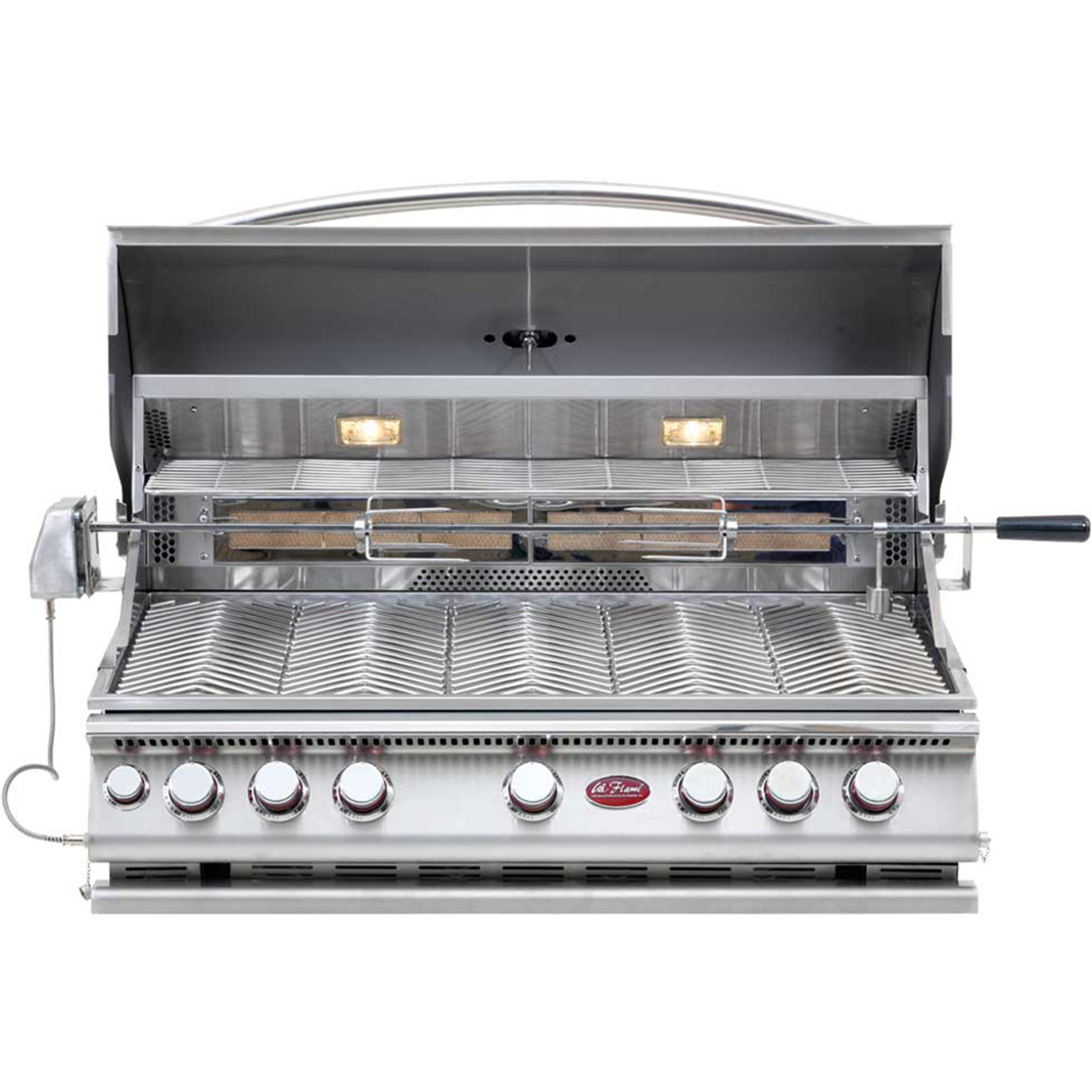 Cal Flame 5-Burner Stainless Steel Convection Grill with Rotisserie