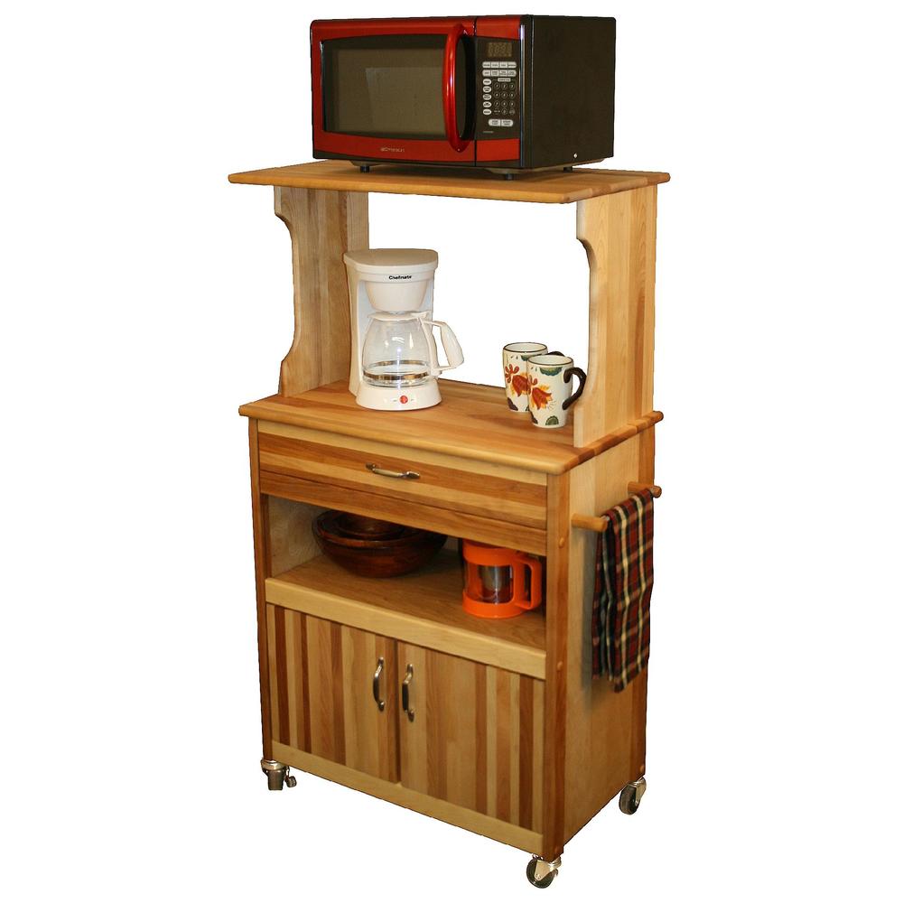 CATSKILL CRAFTSMEN INC Microwave cart with open/enclosed storage