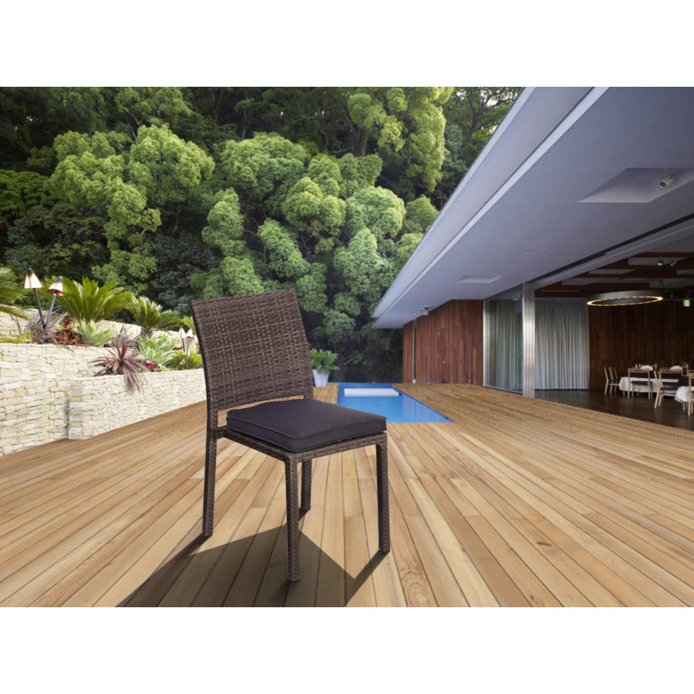 Amazonia Logan 9 Piece Rectangular Teak/Synthetic Wicker Patio Dining ...