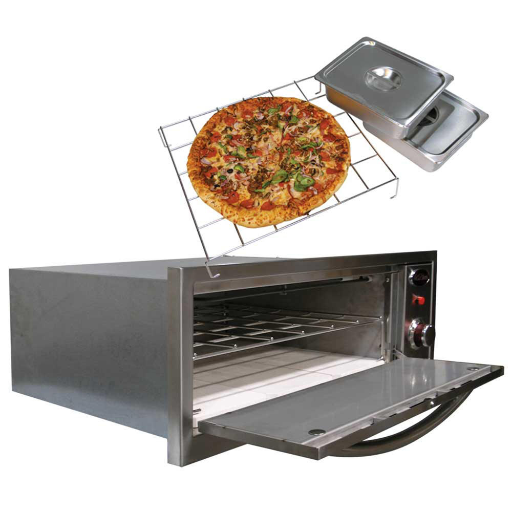 Cal Flame 2 in 1 Built-In Stainless Steel Warmer and Pizza Oven