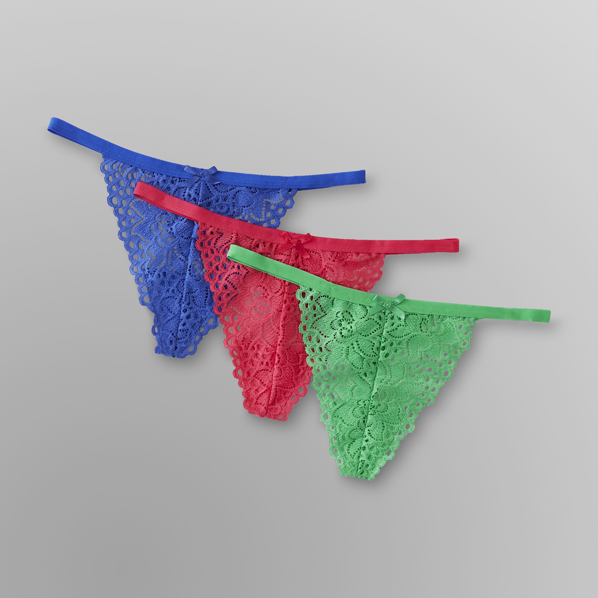 Joe Boxer Women's Lace Thong Panties 3 Pack