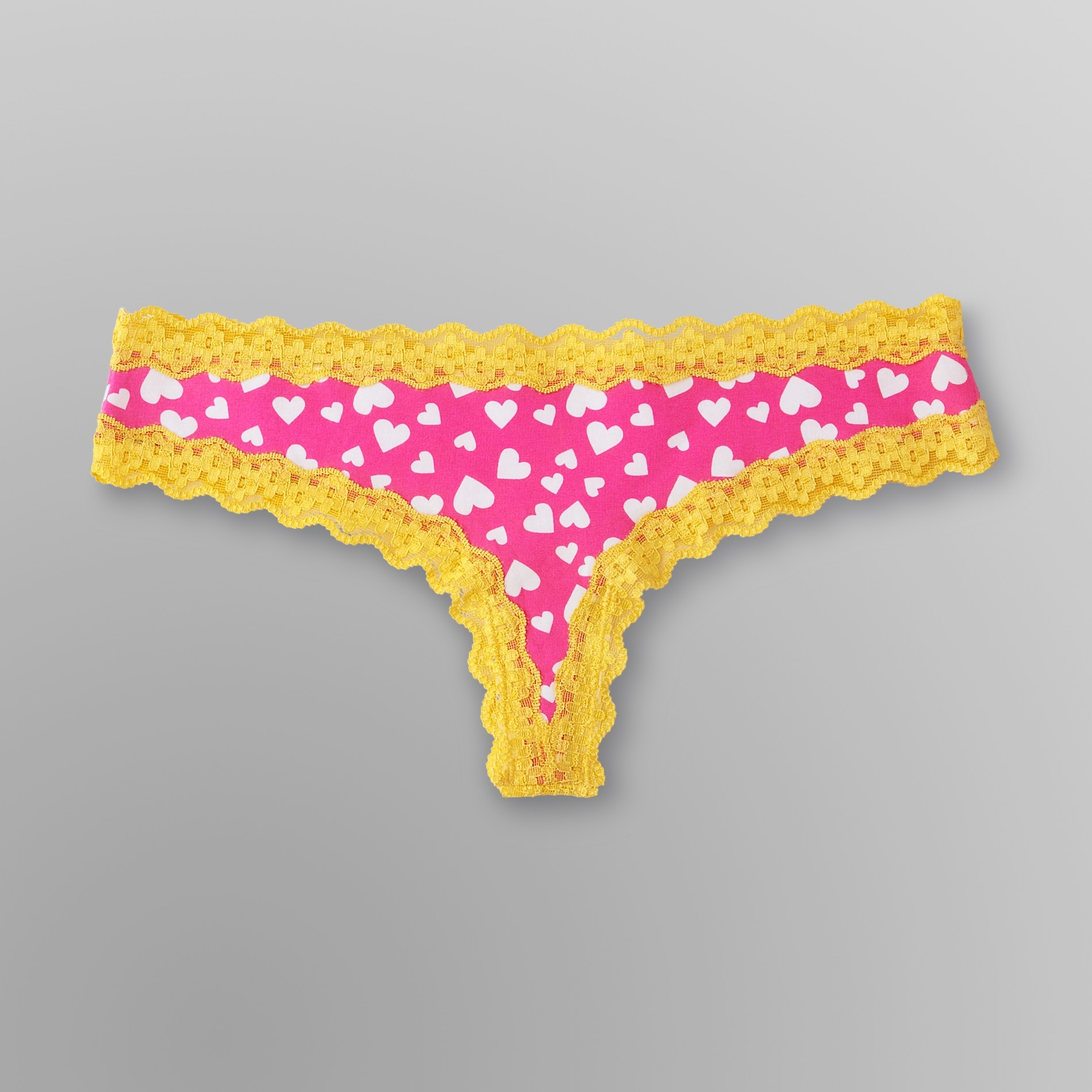 Joe Boxer Women's Lace Thong Panties - Hearts