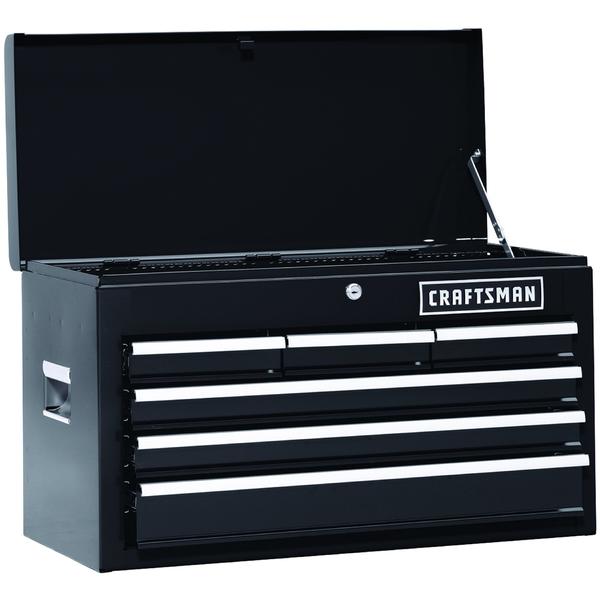 Craftsman 113835 26 6 Drawer Heavy Duty Top Chest Black