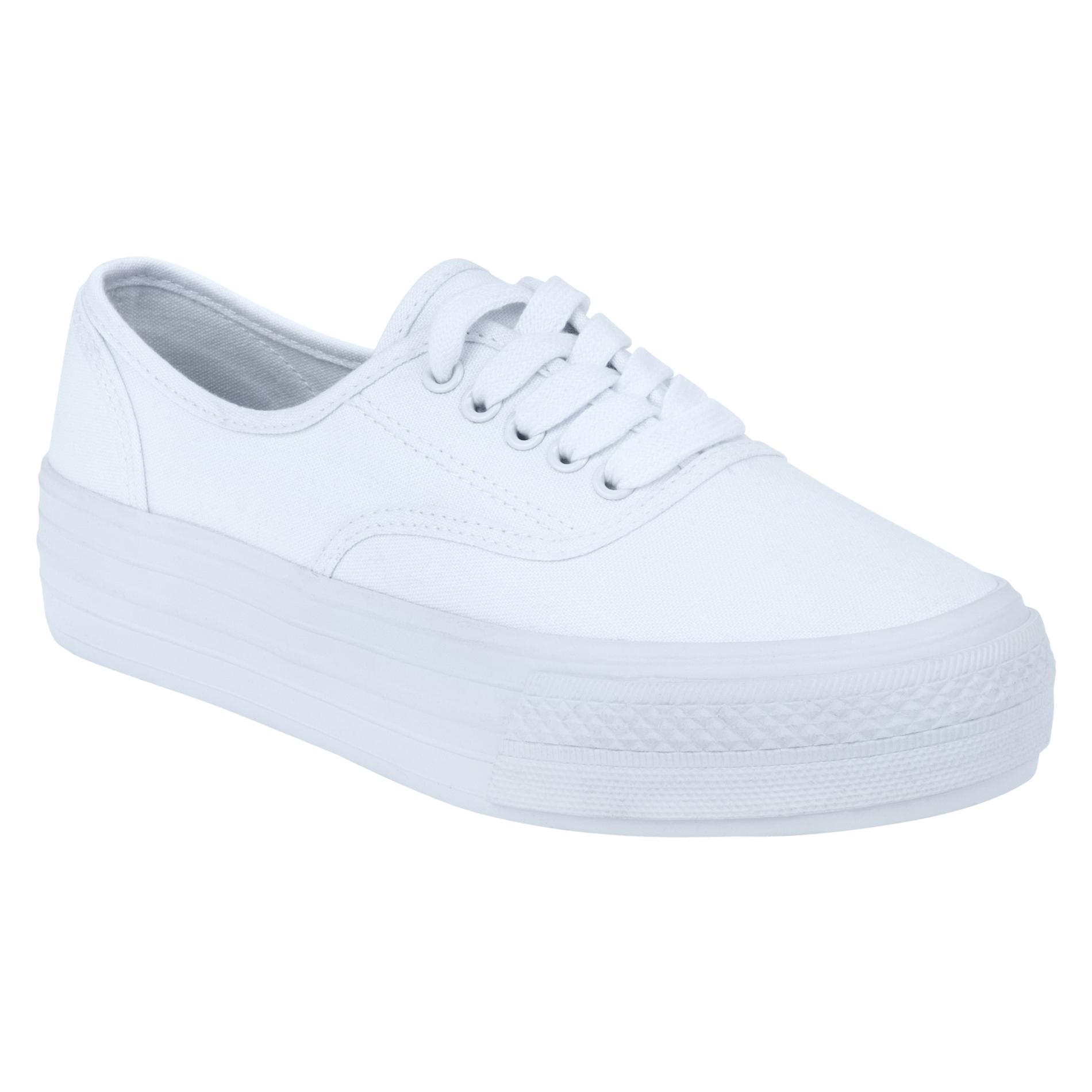Bongo Women's High Wall Canvas Shoe Difference - White