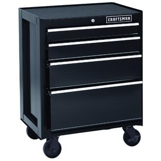 Craftsman 26 4 Drawer Heavy Duty Rolling Cabinet Black