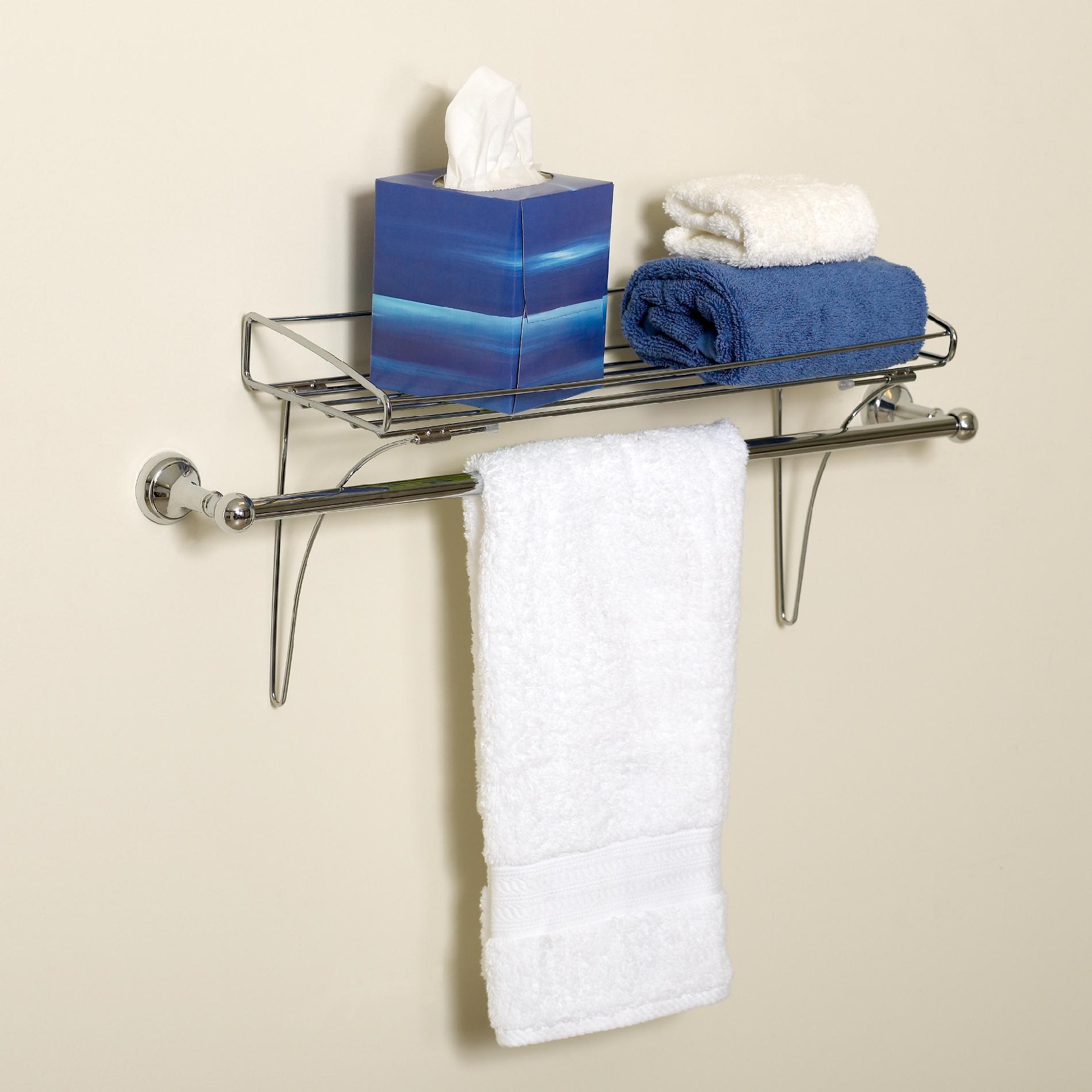 Zenith Products Over the Towel Bar Shelf Chrome