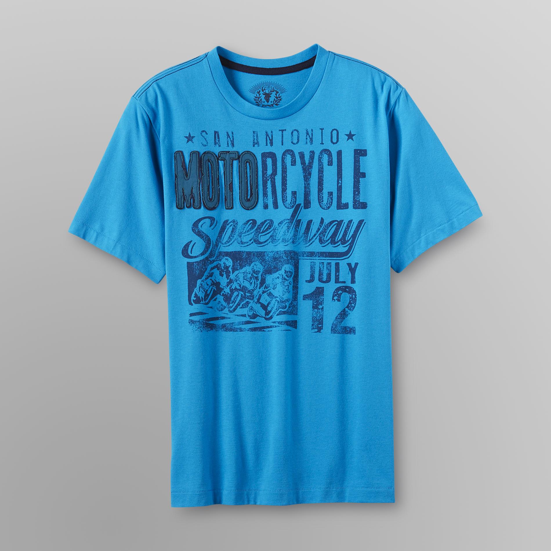 Roebuck & Co. Young Men's Patch T-Shirt - Motorcycle Speedway