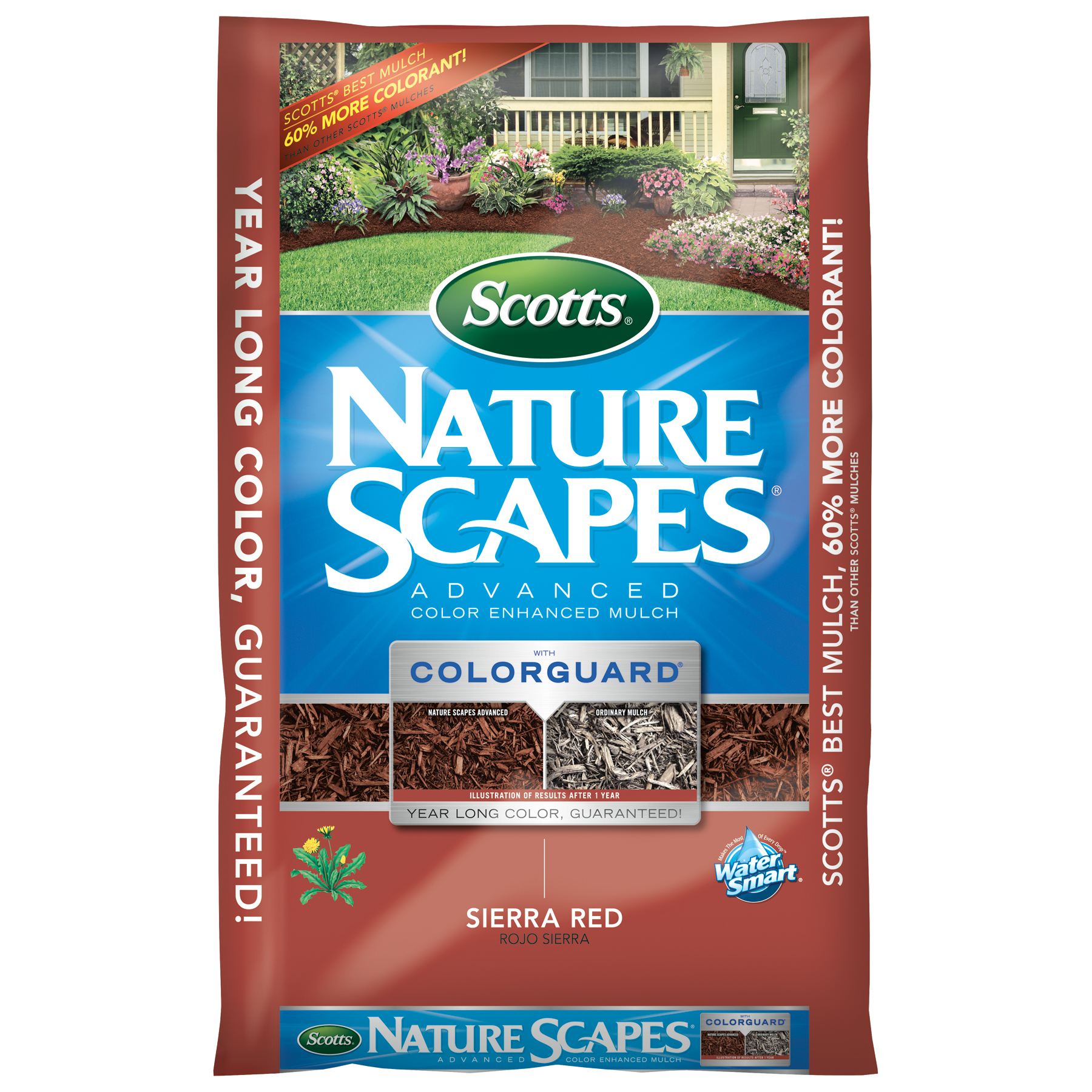Scotts 88452410 2 cu. ft. Nature Scapes Advanced Color Enhanced Mulch - Sierra Red