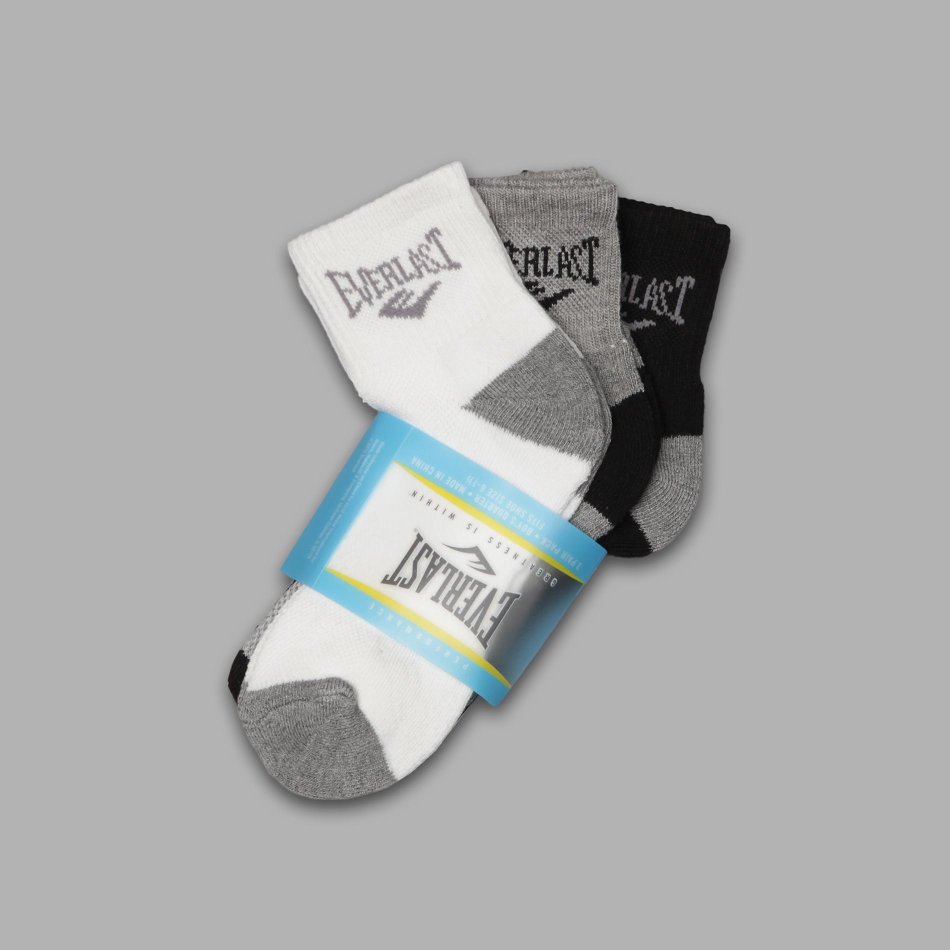Hanes Girl's Athletic Ankle Socks - 3 Pairs