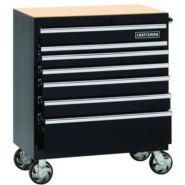 Craftsman 110016 36 Wide Industrial Grade 7 Drawer Tool Cart