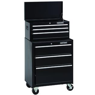 Craftsman 26 3 Drawer Standard Duty Rolling Cabinet Black