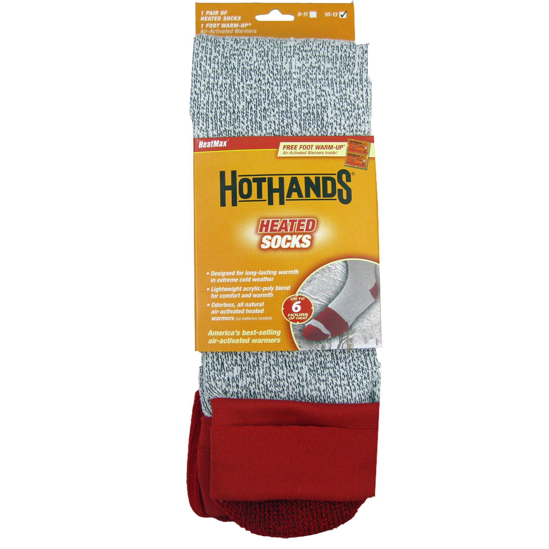HotHands&reg; Heated Socks B845 - Sizes 10-13