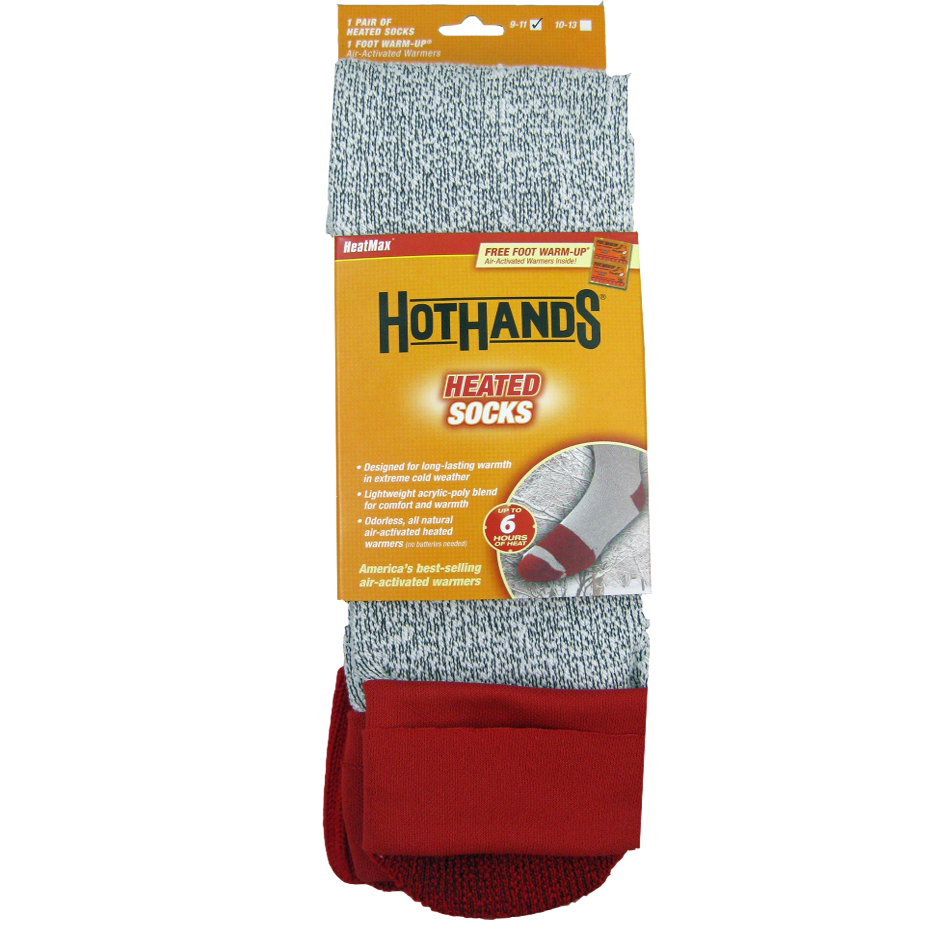 HotHands&reg; Heated Socks B845Y - Sizes 9-11